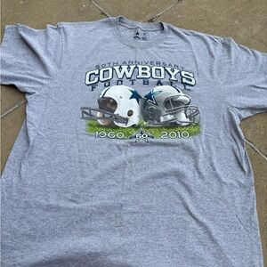 Team Apparel Gray Cowboys Football 50th Anniversary Tee